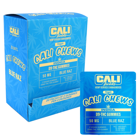 Cali Chews D9 THC Gummies - 2CT/25BAGS